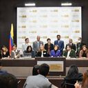 Bancada independiente del Congreso en la radicación de su propuesta de reforma a la salud.