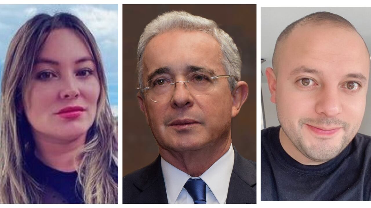 Catalina Suárez, Álvaro Uribe Vélez y Jorge Suárez.