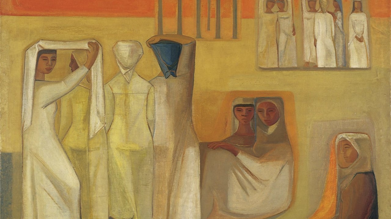 Lucy Tejada Mujeres sin hacer nada"1951 Cortesía del Museo Nacional