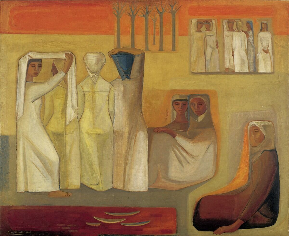 Lucy Tejada Mujeres sin hacer nada"1951 Cortesía del Museo Nacional