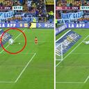 Álvaro Montero dejó servido el balón a un rival para el gol de Envigado.