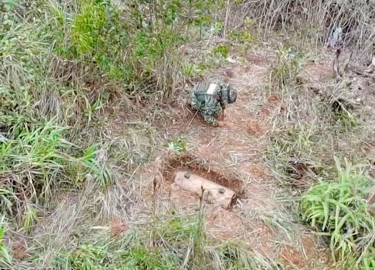 El Ejército Nacional desactivó más de 600 kilos de artefactos explosivos en el cañón del Micay.