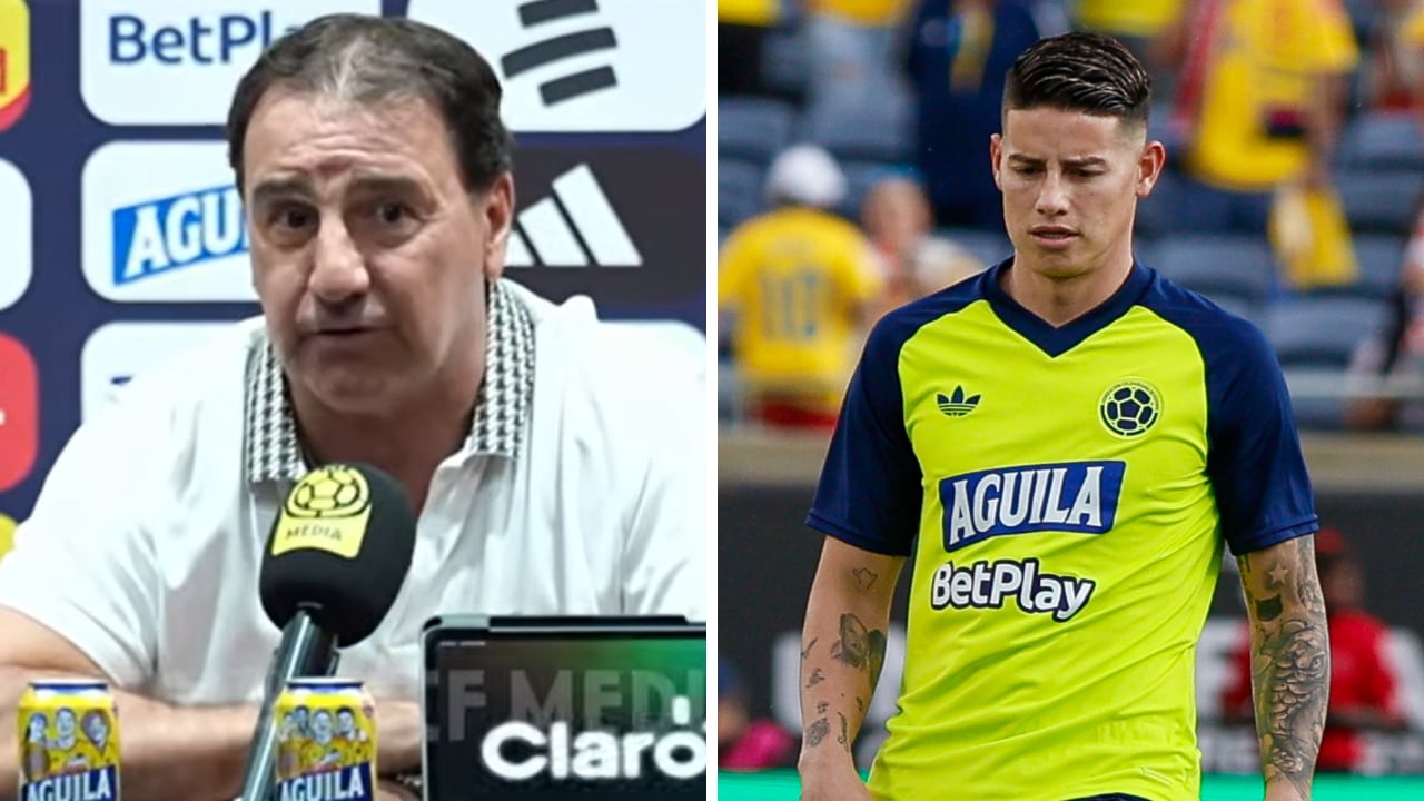 El estado de James Rodríguez (der.) un tema tratado por Néstor Lorenzo (izq.) en la rueda de prensa con los convocados al Mundial 2026.