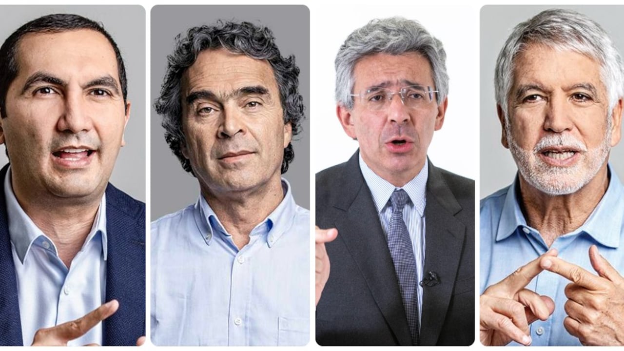 David Barguil, Sergio Fajardo, Enrique Gómez y Enrique Peñalosa.
