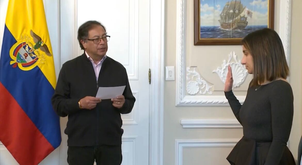 Presidente Gustavo Petro y Laura Sarabia