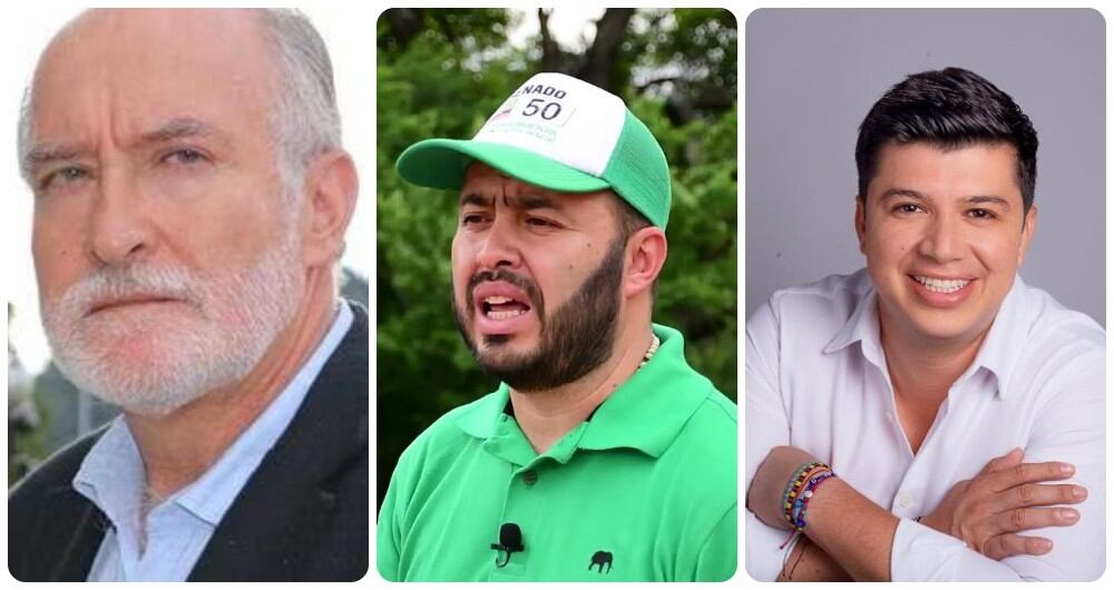 Guido Echeverri, Jairo Alberto Castellanos y Gustavo Morero, senadores expulsados de la ASI.