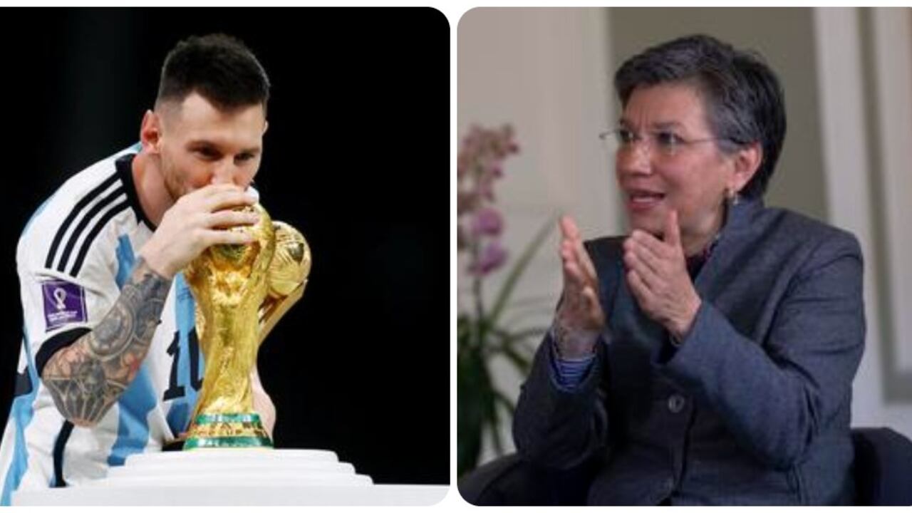 La alcaldesa de Bogotá, Claudia López, celebró el título de Lionel Messi con Argentina en el Mundial de Qatar 2022