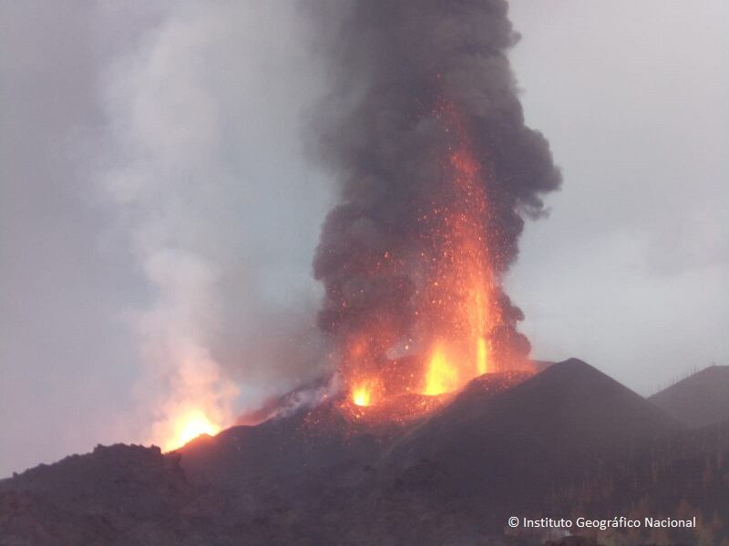 Emergencia en la isla La Palma, de Canarias.