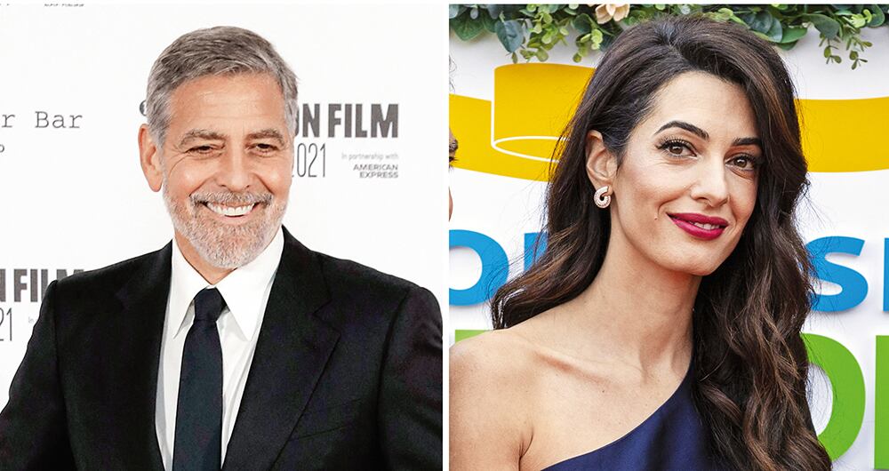 George Clooney y su esposa la abogada Amal Clooney.