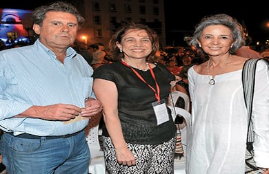 Eugenio Marulanda, Ana Milena Muñoz y Claudia Rey.