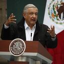 Promete justicia: El presidente de México, Andrés Manuel López Obrador, en la ceremonia de conmemoración.