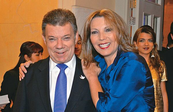 Juan Manuel Santos y María Clemencia de Santos.