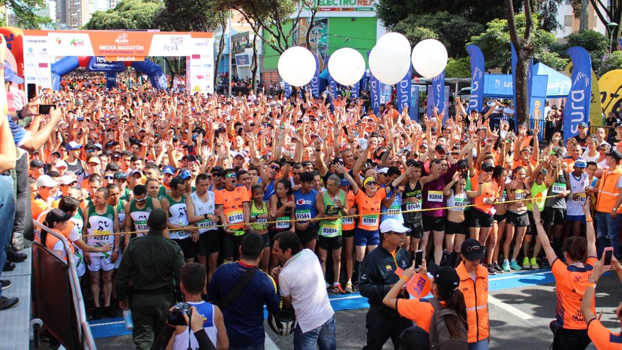 Más de 52 mil corredores participarán de la Media Maratón de Bucaramanga FCV.