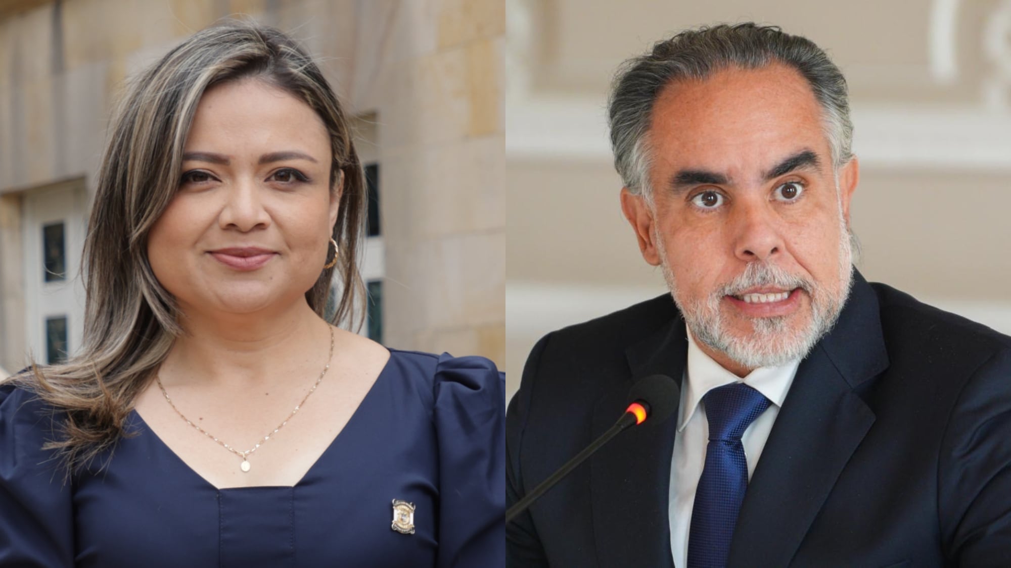 Lina Garrido y Armando Benedetti.