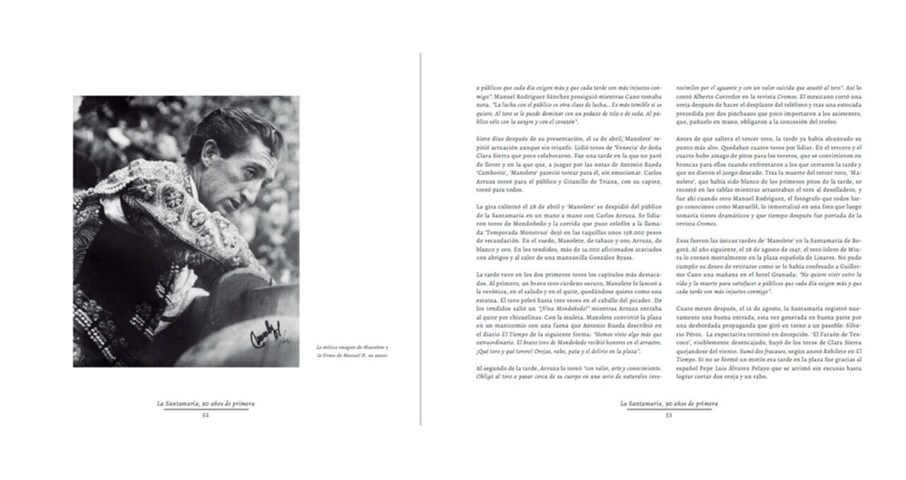 Manolete firmó uno de los capítulos más importantes de la historia de la Plaza de Toros de Bogotá.