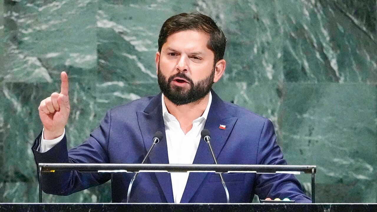 Gabriel Boric en la Asamblea de la ONU.