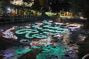 Cali: Alumbrado navideño en el bulevar del río y el Paseo Bolívar de Cali. foto José L Guzmán. El País
