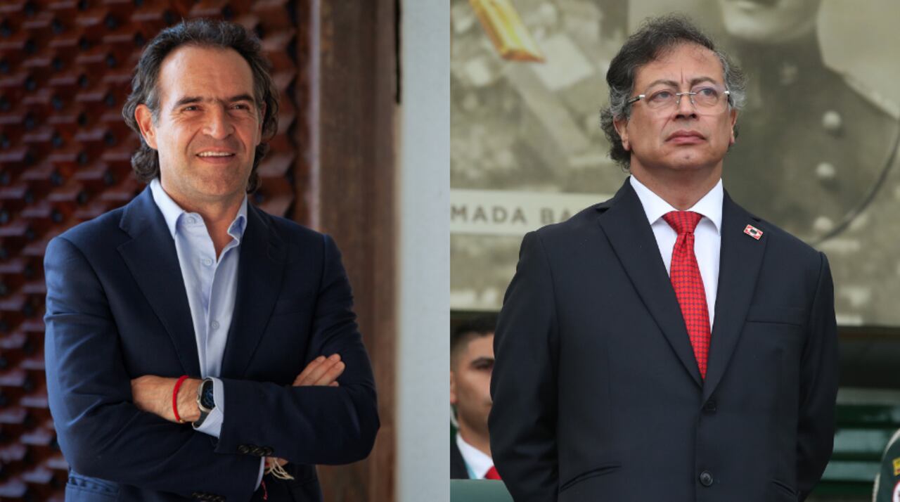 Federico Gutiérrez y Gustavo Petro.