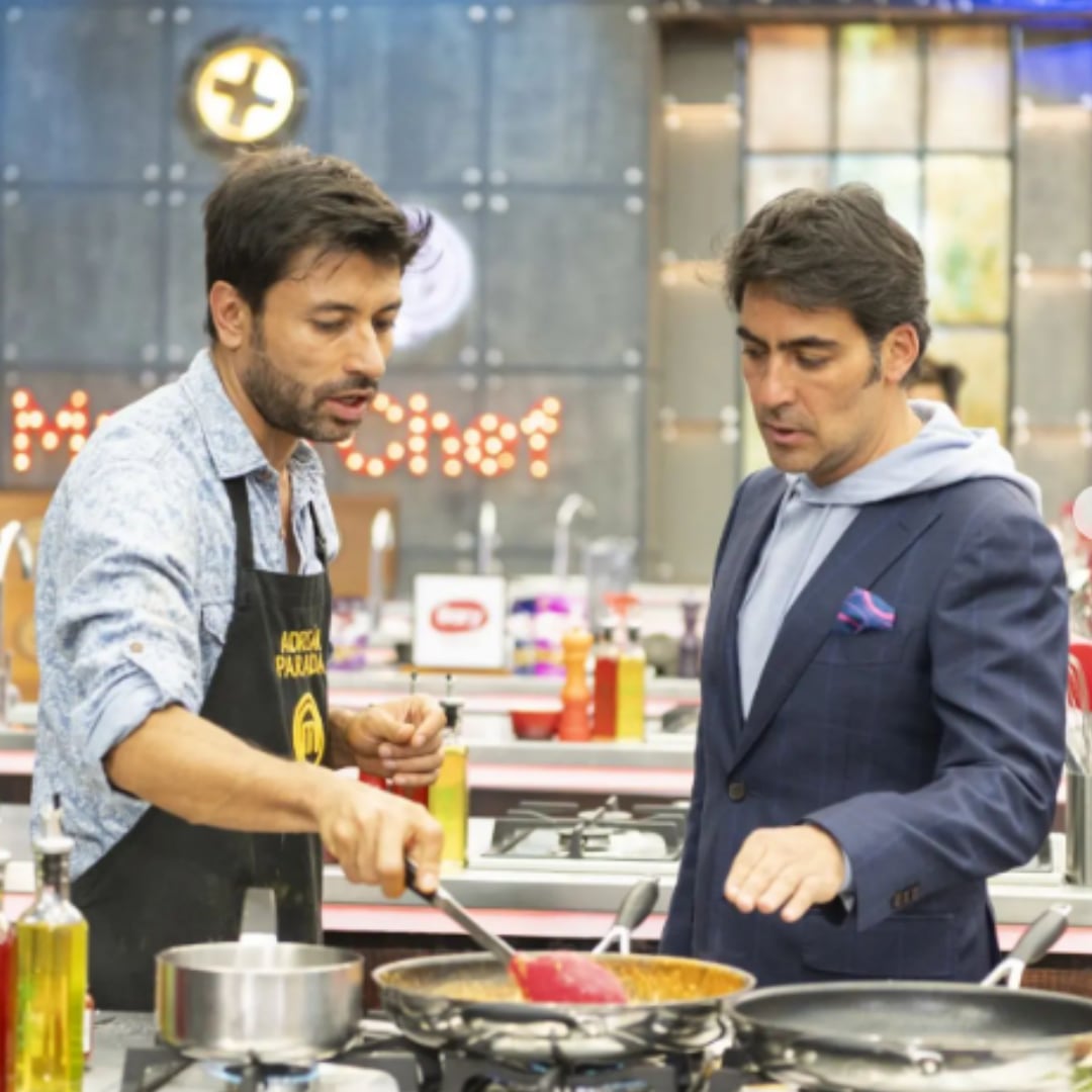 Adrián Parada y el jurado Christopher Carpentier