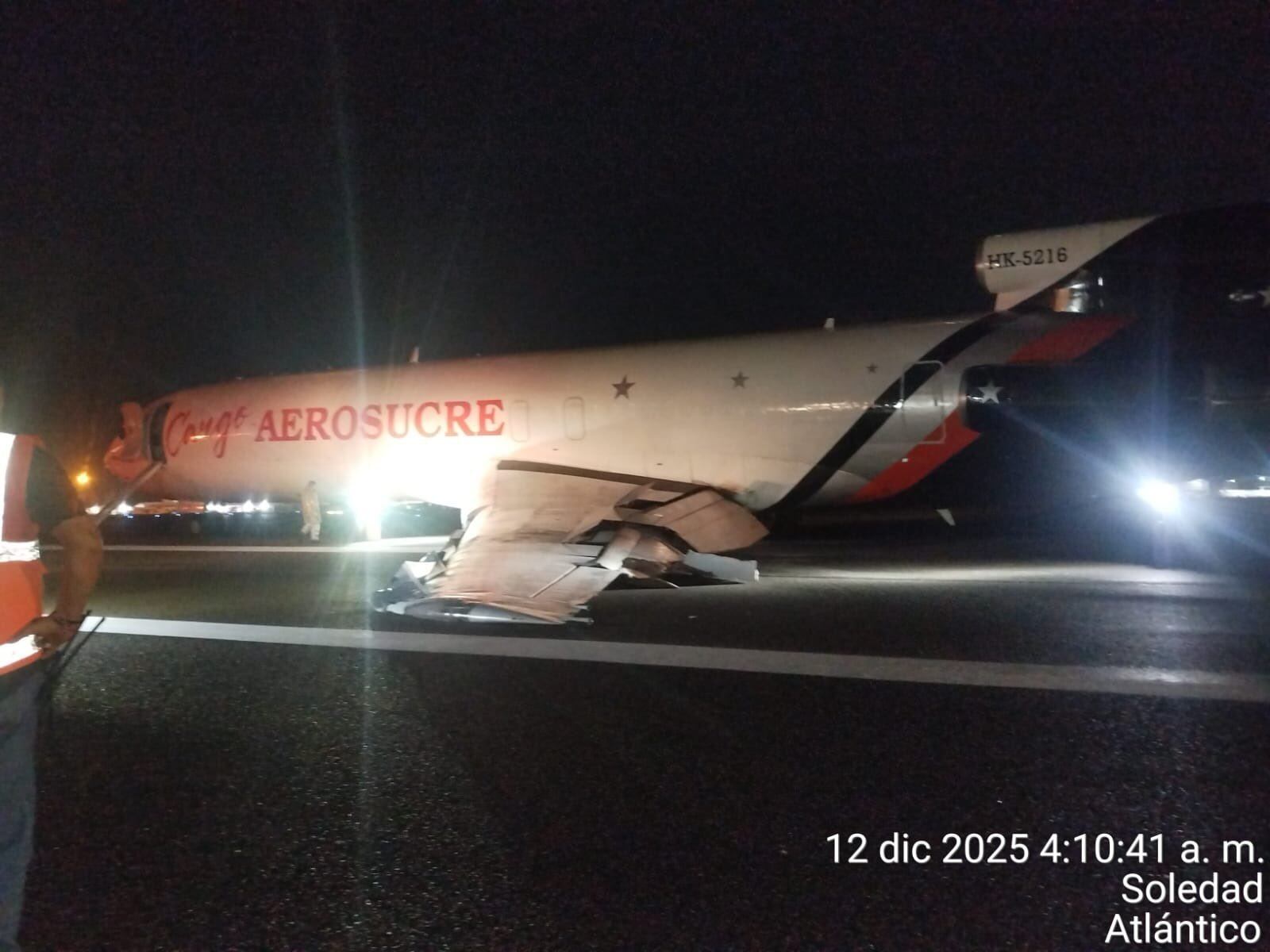 Aerosucre se pronuncia tras emergencia aérea provocada por falla en una de sus aeronaves en Barranquilla, “no se registraron personas heridas”