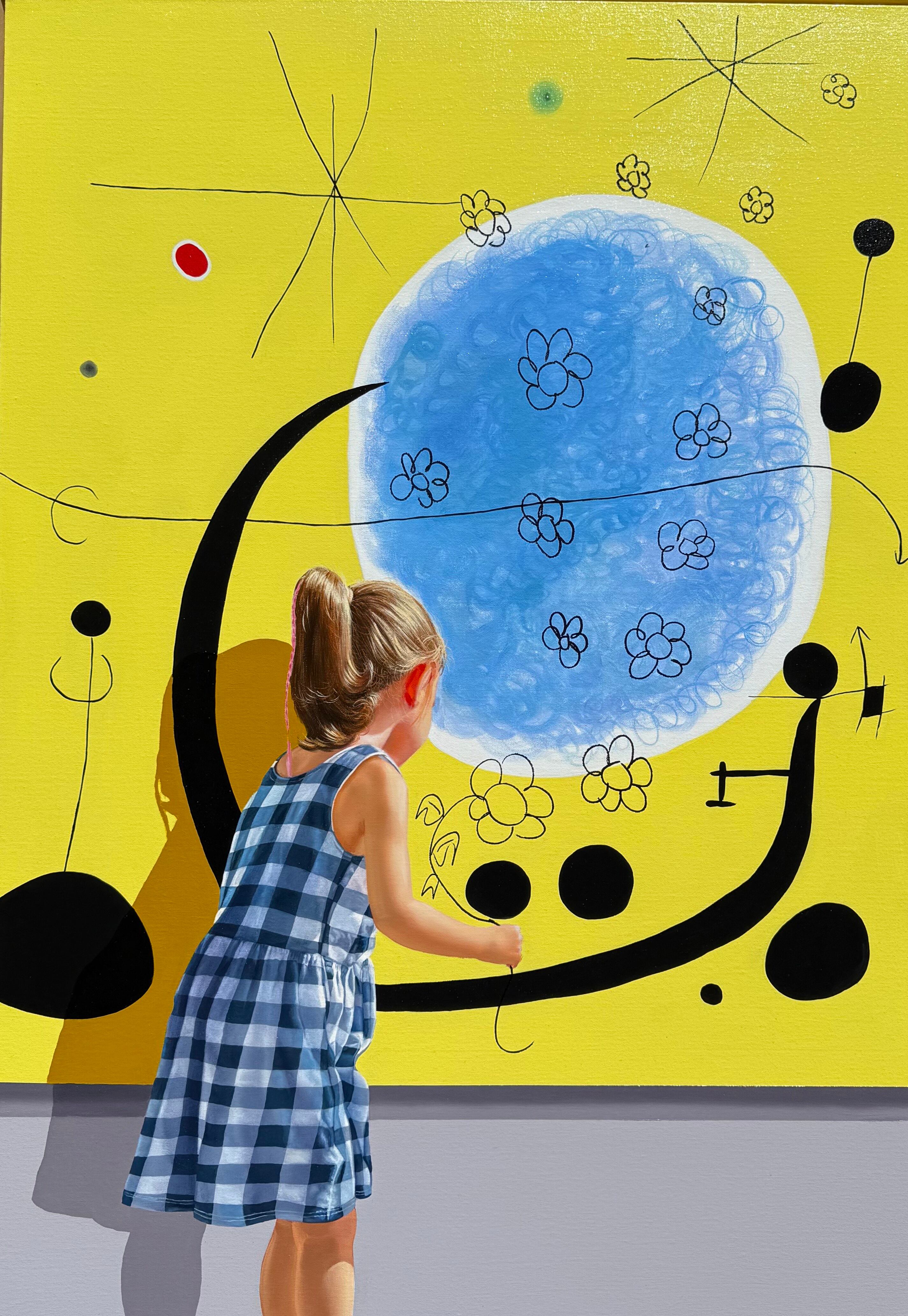 'Miró', de la serie “Master of painting”, Oleo sobre lienzo 100x70 Cm