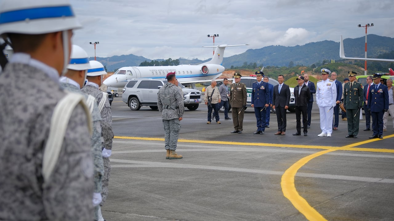 Inauguración de la feria aeronáutica.