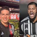 James Rodríguez y Hulk