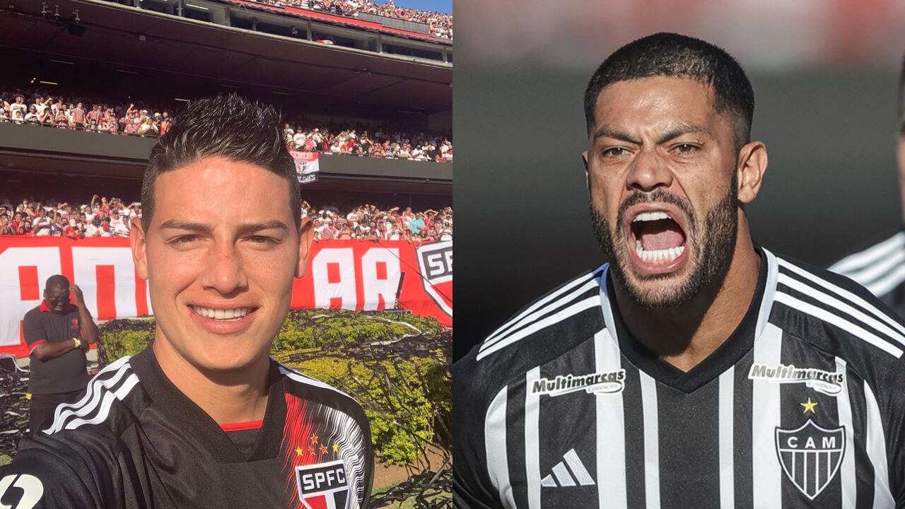 James Rodríguez y Hulk