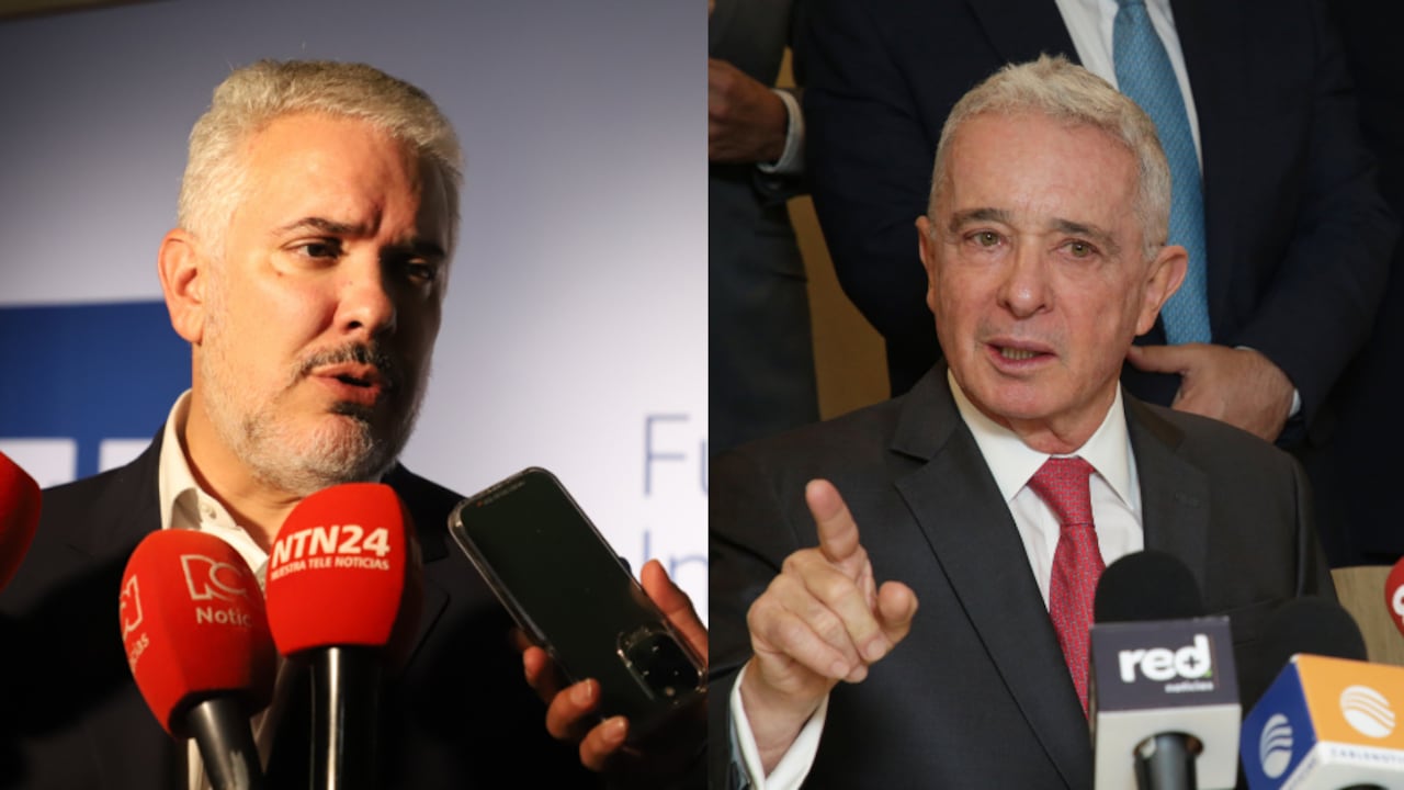 Iván Duque y Álvaro Uribe Vélez.