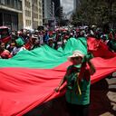 Plaza de Bolivar, indigenas, minga