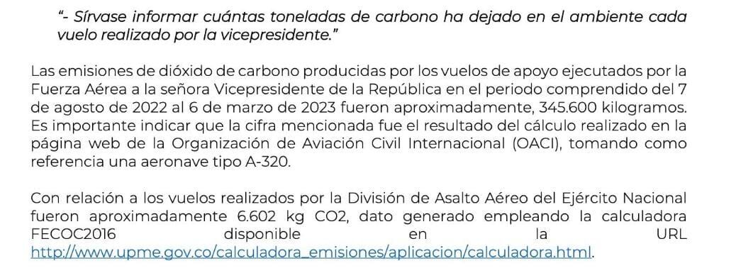 Francia Márquez ha gastado una millonada en uso de areonaves del Estado