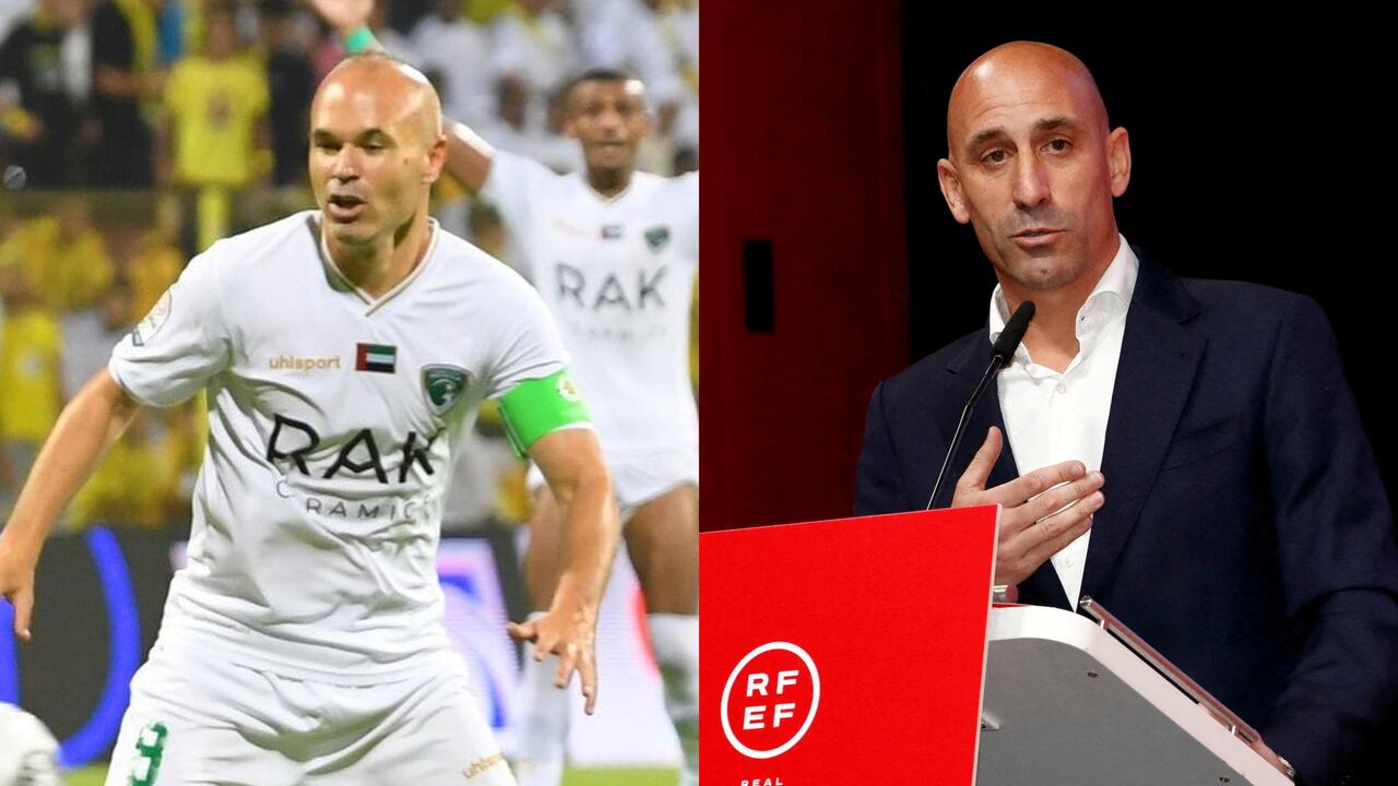 Andrés Iniesta habló de Luis Rubiales.