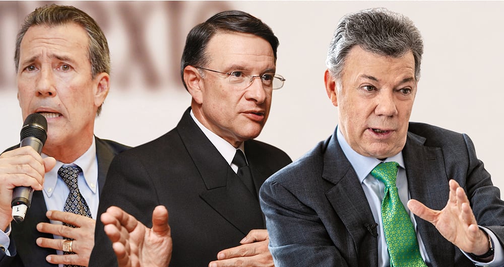     El almirante (r) Gabriel Arango Bacci pagó 18 meses de cárcel por un montaje. Ahora busca justicia.   Almirante (r) Guillermo Barrera, excomandante de la Armada Nacional. Juan Manuel Santos era ministro de Defensa para el momento del montaje.