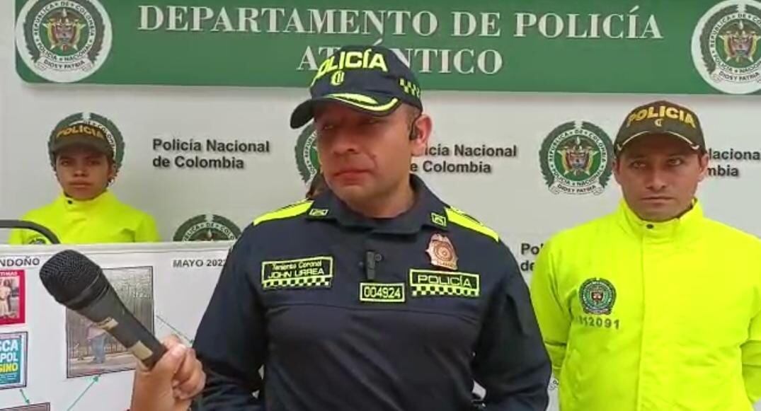 El coronel Jhon Urrea, comandante de Policía en Atlántico dijo que el abogado, Rubiel Díaz Londoño, tenía una cédula falsa al momento de su captura.