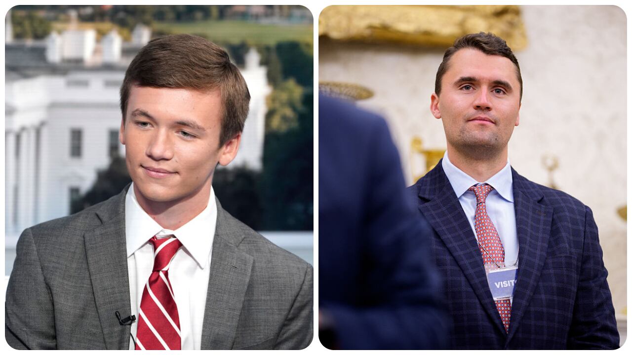 Brilyn Hollyhand y Charlie Kirk.