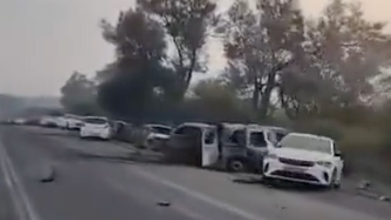 Un periodista israelí compartió las imágenes de cómo se ven algunas carreteras en la comuna de Kibbutz, en su país.