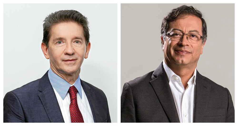 Luis Pérez y Gustavo Petro.