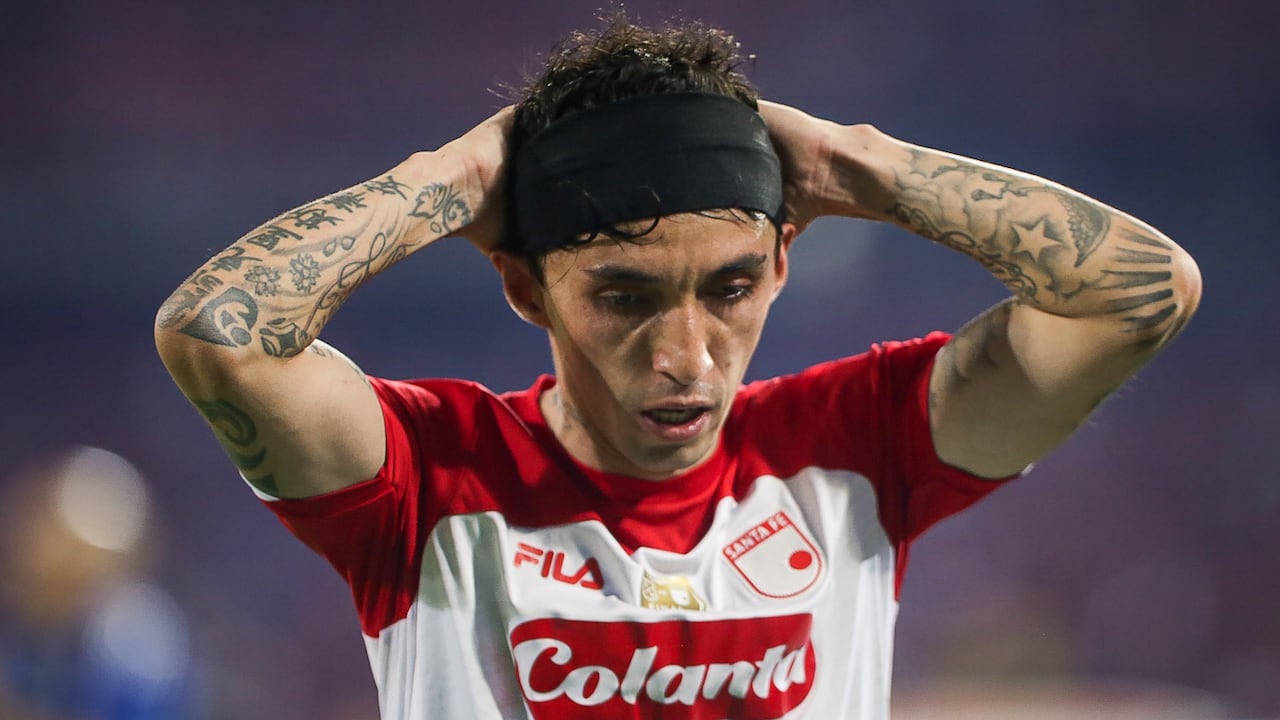 Medellín. Junio 29 de 2025. Independiente Medellín enfrenta a Independiente Santa Fe, por encuentro válido de la Liga BetPlay I 2025 final de vuelta, en el Estadio Atanasio Girardot. (Colprensa - Cristian Bayona).