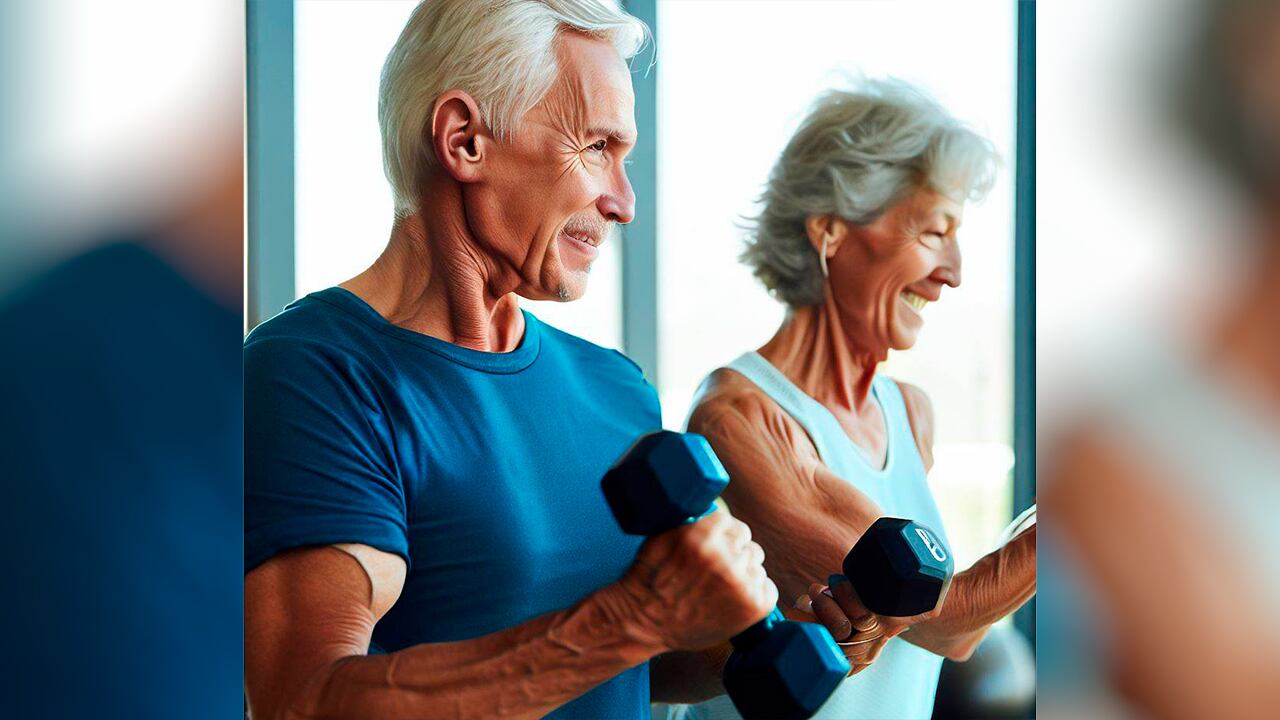 Expertos en medicina indican que los adultos mayores pueden hacer ejercicio de fuerza para retrasar la pérdida de músculo.