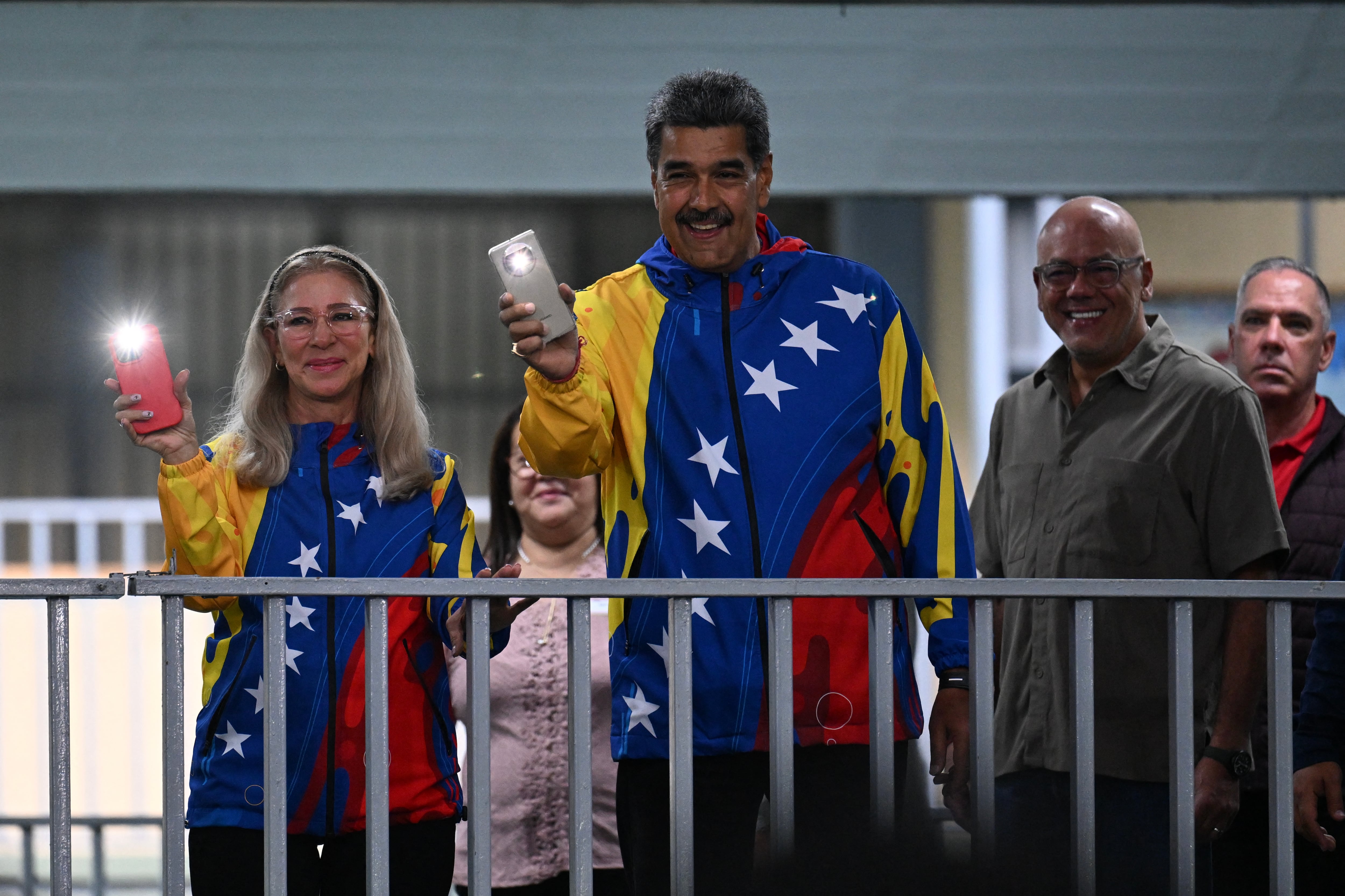 El presidente de Venezuela Nicolás Maduro participa en las elecciones este domingo 28 de julio. (Photo by Juan BARRETO / AFP)