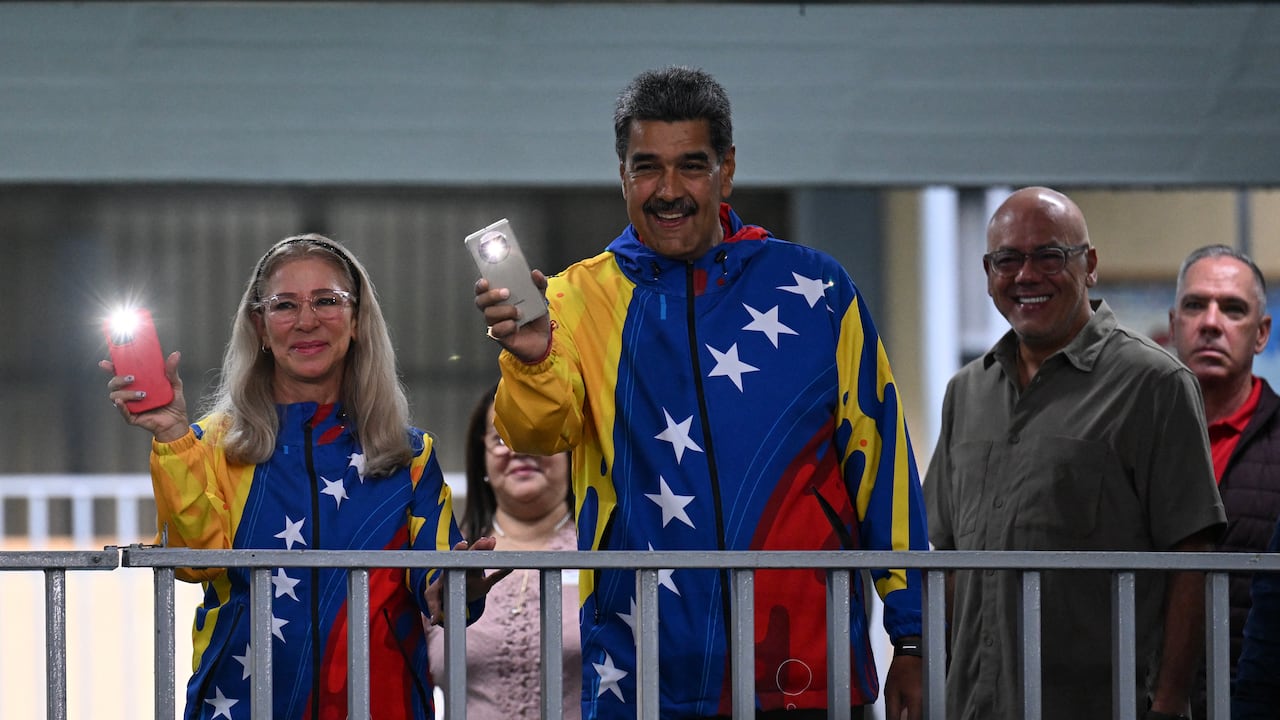 El presidente de Venezuela Nicolás Maduro participa en las elecciones este domingo 28 de julio. (Photo by Juan BARRETO / AFP)
