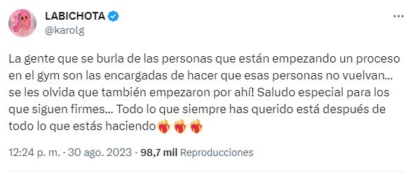 Foto: Instagram @karolg.