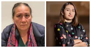 Marelbys Meza y Laura Sarabia