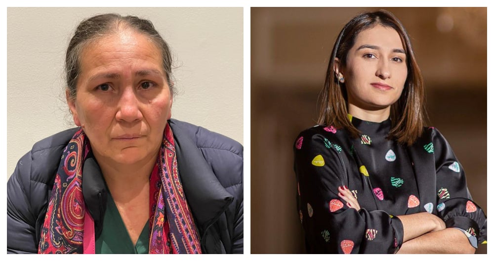 Marelbys Meza y Laura Sarabia