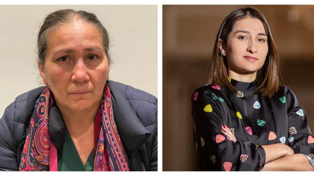 Marelbys Meza y Laura Sarabia