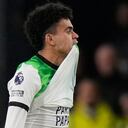 Luis Díaz, jugador colombiano al servicio del Liverpool de Inglaterra.