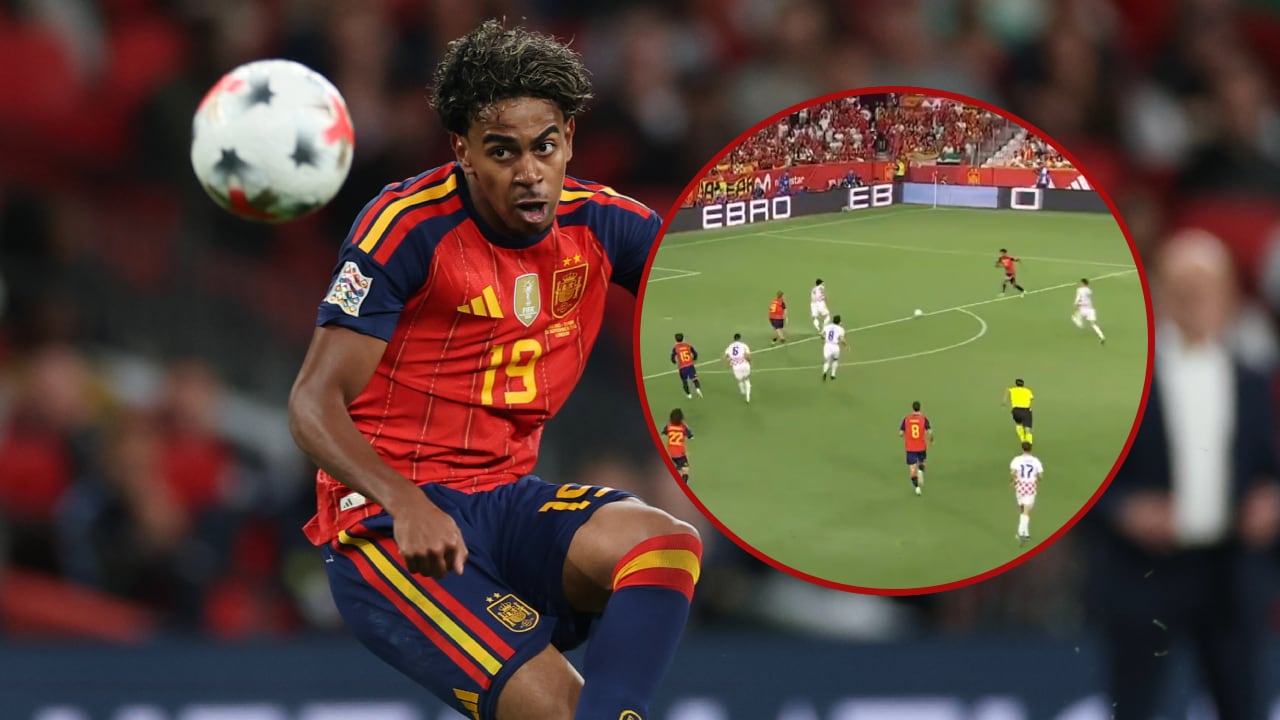 Lamine Yamal se vistió de goleador en el arranque de España vs. Croacia.
