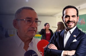 De izquierda a derecha: Luis Felipe Yagüé, “el señor de la panela”, y Abelardo De La Espriella, presidente electo de Colombia