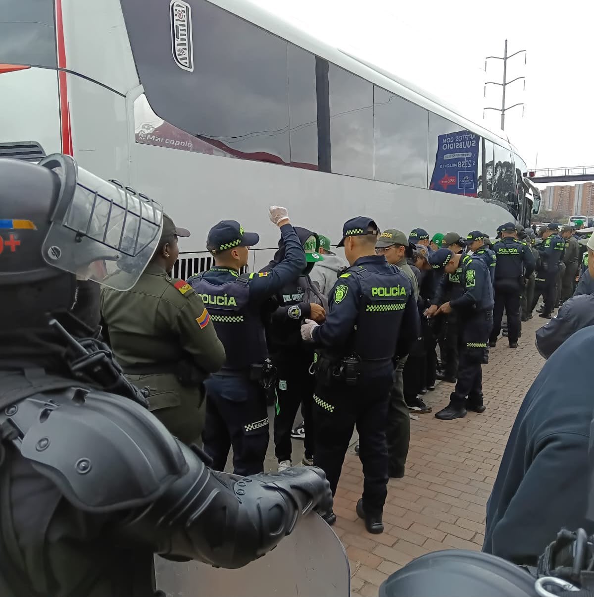 Operativo policial en Bogotá cerca a El Campín
