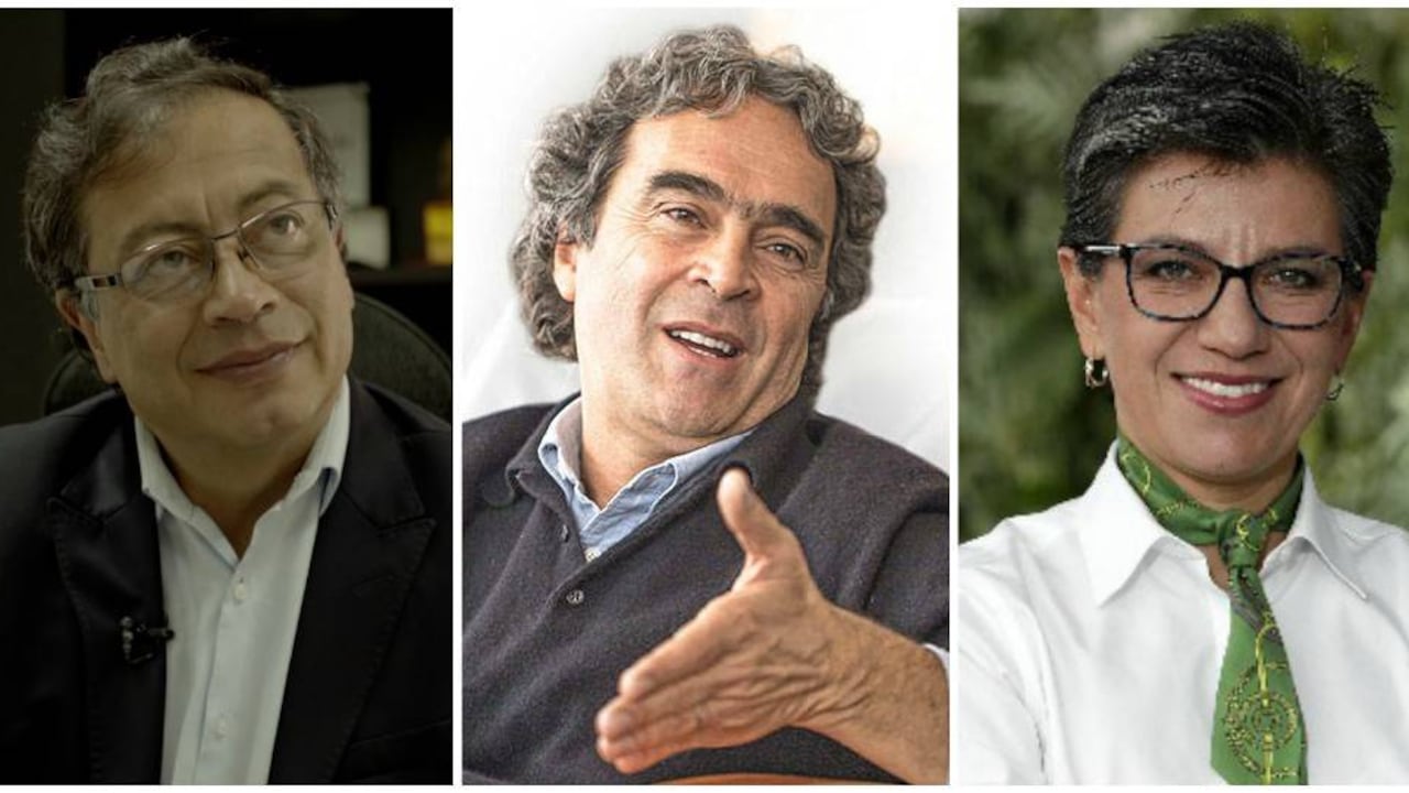 Gustavo Petro, Sergio Fajardo y Claudia López